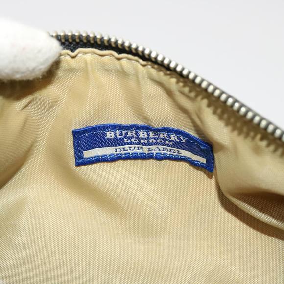 BURBERRY Nova Check Blue Label Hand Bag Nylon Beige Auth yk7573B - Picture 10 of 16